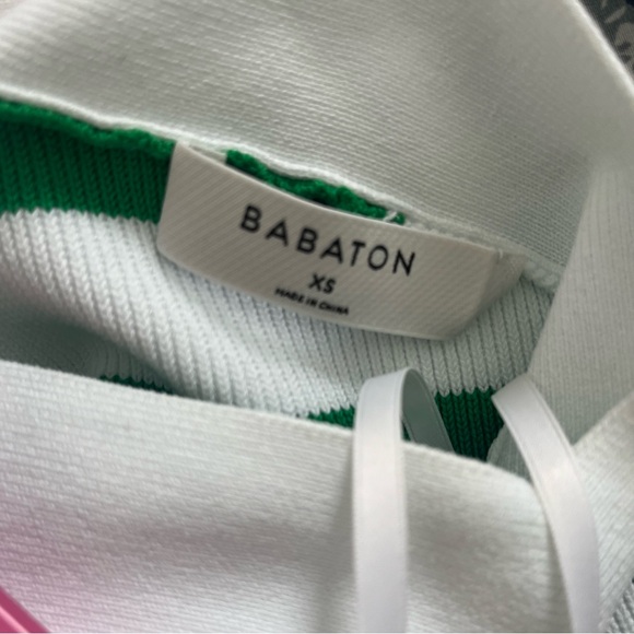 Aritzia babaton green and white dress - Picture 4 of 5